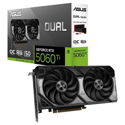 Asus GF RTX5060 TI Dual OC 8 GB PCI-E 5.0 Grafikkarte
