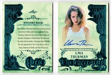 Uma Thurman 2024 Leaf History Book Pop Culture Booklet Auto Card /5 Pulp Fiction