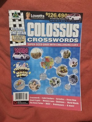 #215 Lovatts COLOSSUS CROSSWORDS,2025,Code Crackers,Acrostics,Giant Cryptic,MAXI