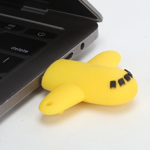 32GB USB 2.0 Port U Disk Cartoon Airplane Plugin Mobile Storage NEW - Afbeelding 11 van 12