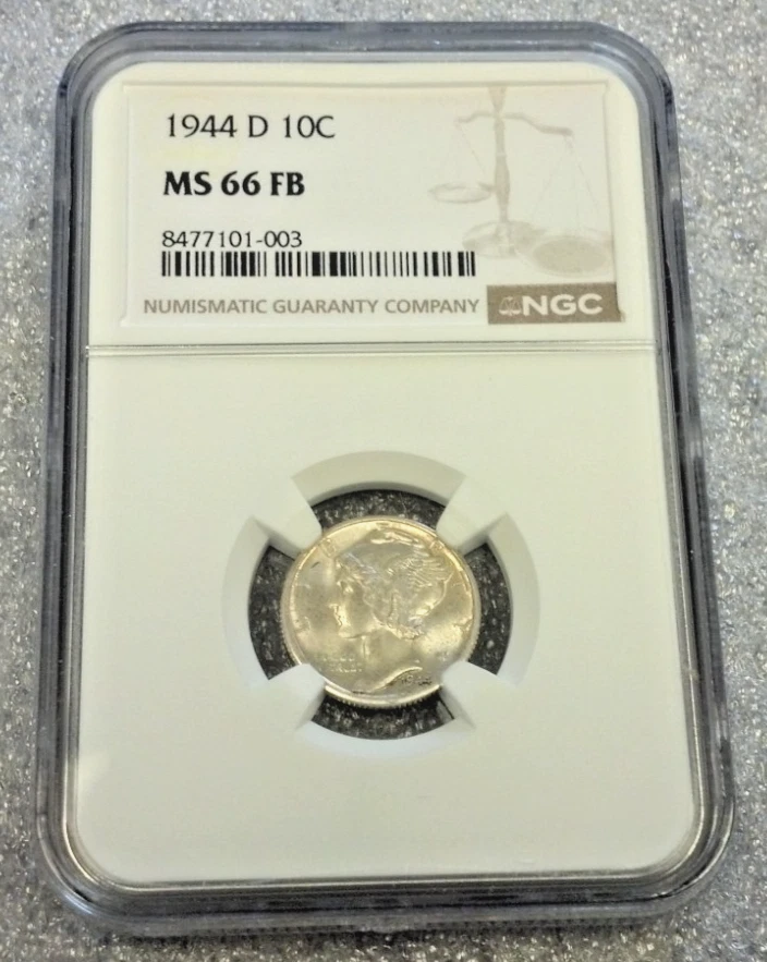 MS 66 Graded 1944 Year Mercury Dimes (1916-1945) for sale | eBay