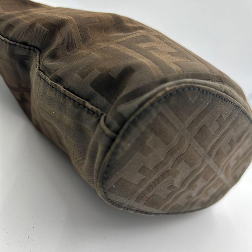 Borsa a mano FENDI Zucca nylon frange marrone autentica dal Giappone - Foto 11 di 24