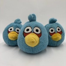 Angry Birds Blue Jim Jay Jake 5  Plush 2010 Good Stuff Commonwealth 3 Plush Lot