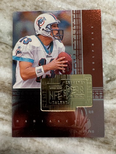 Carta promozionale Dan Marino 1998 SPX campione finito #234 Miami Dolphins