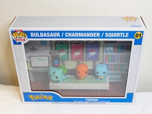BRAND NEW - Funko Pop! Moments Deluxe #01 Pokemon Bulbasaur Charmander Squirtle