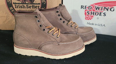 Rare! Vintage Red Wing 2877 US 7 EE  6-inch Moc-Toe (NwoB / As is) Brown Nubuck