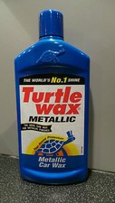 TURTLE WAX METALLIC LIQUID CAR WAX  500ml  SUITABLE FOR METALLIC PAINT FINISHES
