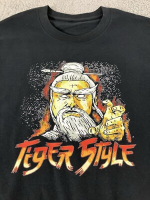 Pai Mei White Lotus Kung Fu Tiger Style Kill Bill Men s Black Tee Size Medium
