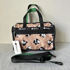 Lesportsac Panda Deluxe Mini Duffel NWT