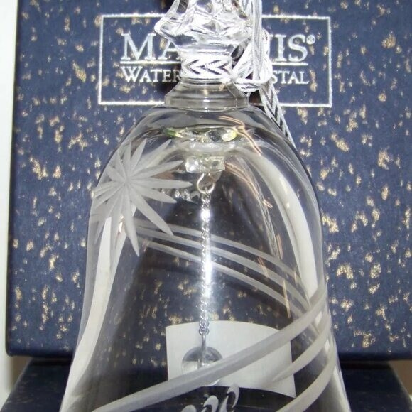 Waterford Marquis Crystal Millennium Celebration Bell Ornament New in Box