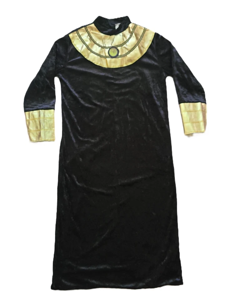Disfraz de Faraón Egipcio Negro y Dorado Rubíes Niño Talla 12-14 Halloween Juegos con disfraces Foto 3 de 4