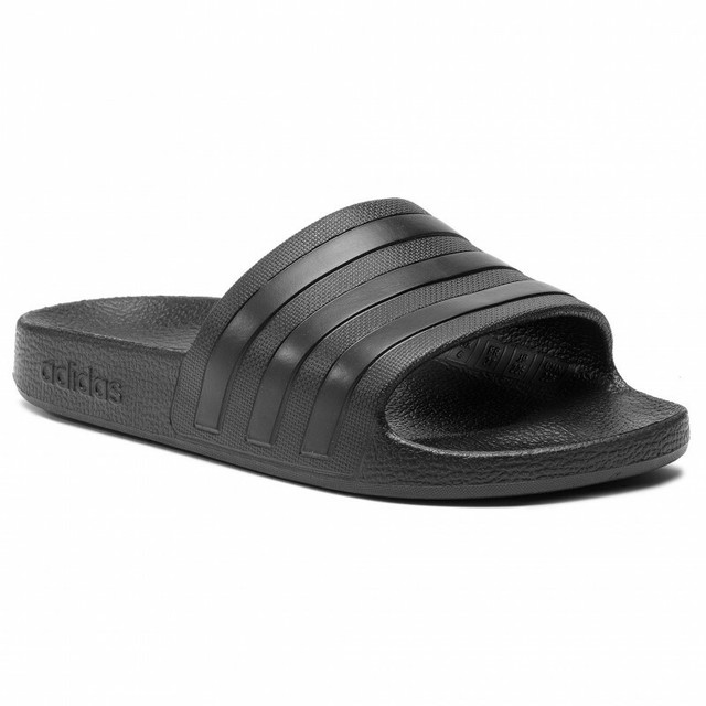 adidas Adilette Mens Aqua Slide Bathing Shoes Sandals All Black F35550 Sz 12 for sale online | eBay