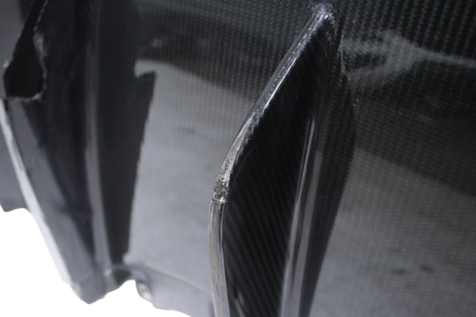 *Damaged* Audi R8 V10 Rear Bumper Carbon Fiber Valance Diffuser 2017 2018 OEM