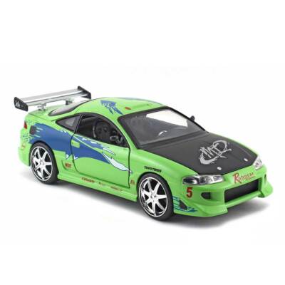 ミニカー FAST&FURIOUS StreetGlow Eclipse 1/18 Jada Toys Fast & Furious: Brian's 95 Mitsubishi Eclipse (Green) 1