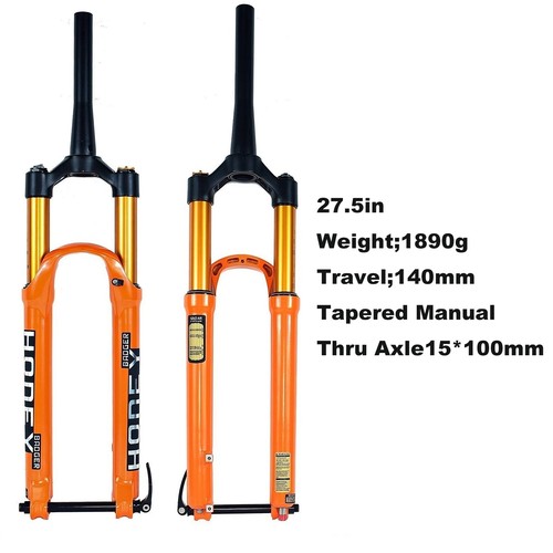 Mountain Bike Air Fork Shock Absorber Lock Control 140-160mm Travel 27.5/29inch - Picture 21 of 48