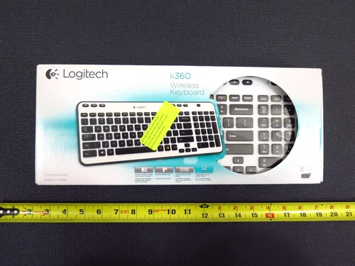 Logitech K360 Wireless Keyboard Ivory 920-003365 820-003978 Limited Edition