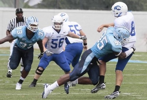PANTALONES Citadel Bulldogs Auténticos Emitidos por Jugadores Juego de Fútbol - Azul - Imagen 5 de 5
