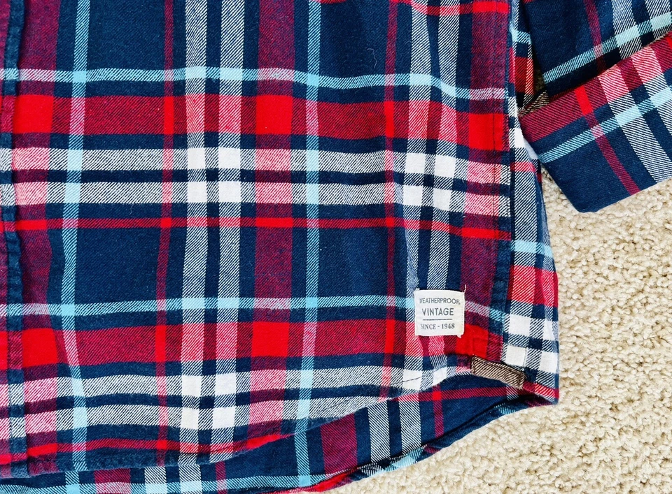 LN Mens Mountain Warm Weatherproof Long Sleeve Pockets Classic Shirt Flannel L - Image 4 of 4