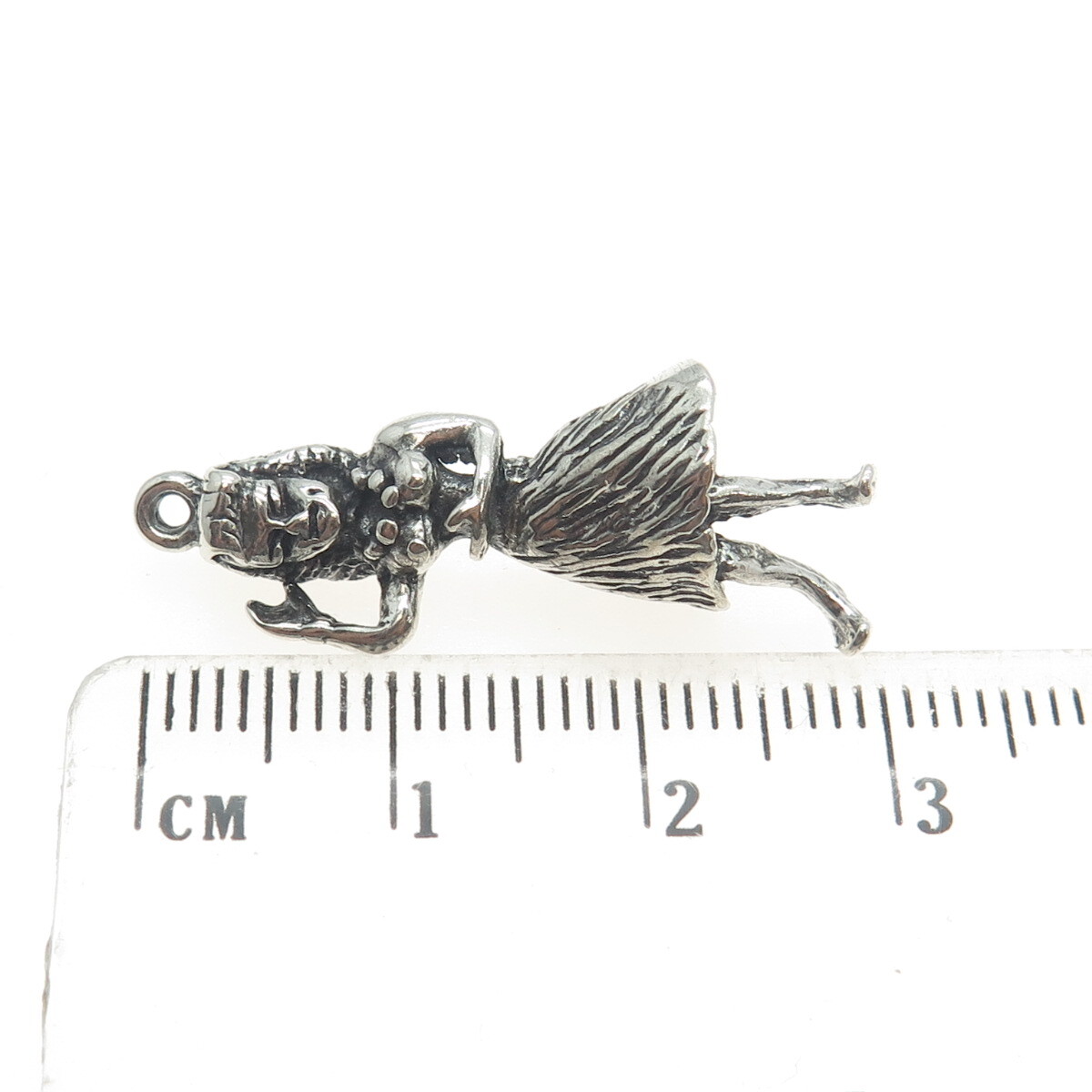 Hawaii HULA DANCER Charm HAWAIIAN LEI Pendant Charm 925 Sterling Silver - Foto 4