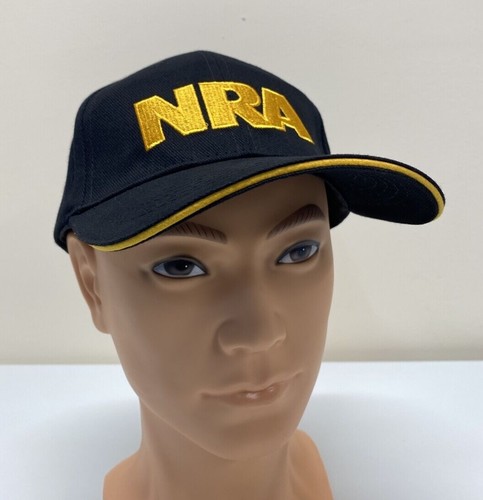 NRA Sombrero Negro Gorra Patriótica Bandera Americana Logotipo Ajustable Talla Única 100% Algodón - Imagen 11 de 11