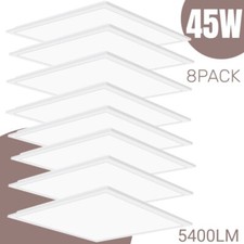 2x2FT LED Flat Panel Light,8PCS 45W 5800LM Recessed Back-Lit LED Troffer Fixture