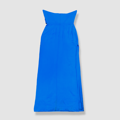 $2400 Alex Perry Womens Blue Satin Draped Strapless Corset Carlson Dress  Size 18 | eBay