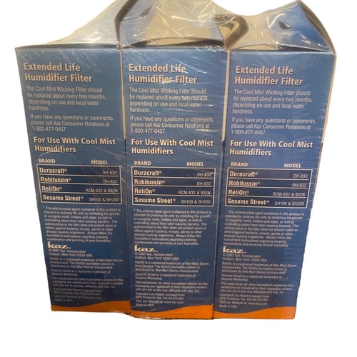 Protec Extended Life humidifier Filter 3 Pack NEW UnOpened Model WF813 - Picture 2 of 3
