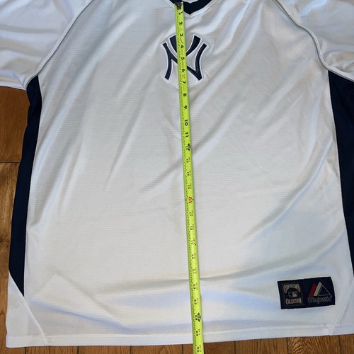 NEW YORK YANKEES Jersey Large- XL Cooperstown Collection Majestic Pullover - Picture 7 of 10