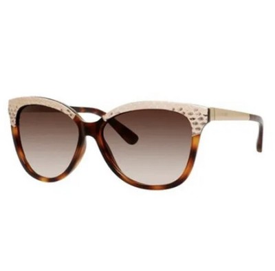 JIMMY CHOO INES/S INES AXX Dark Havana Cat Eye Sunglasses 58  display picture 3