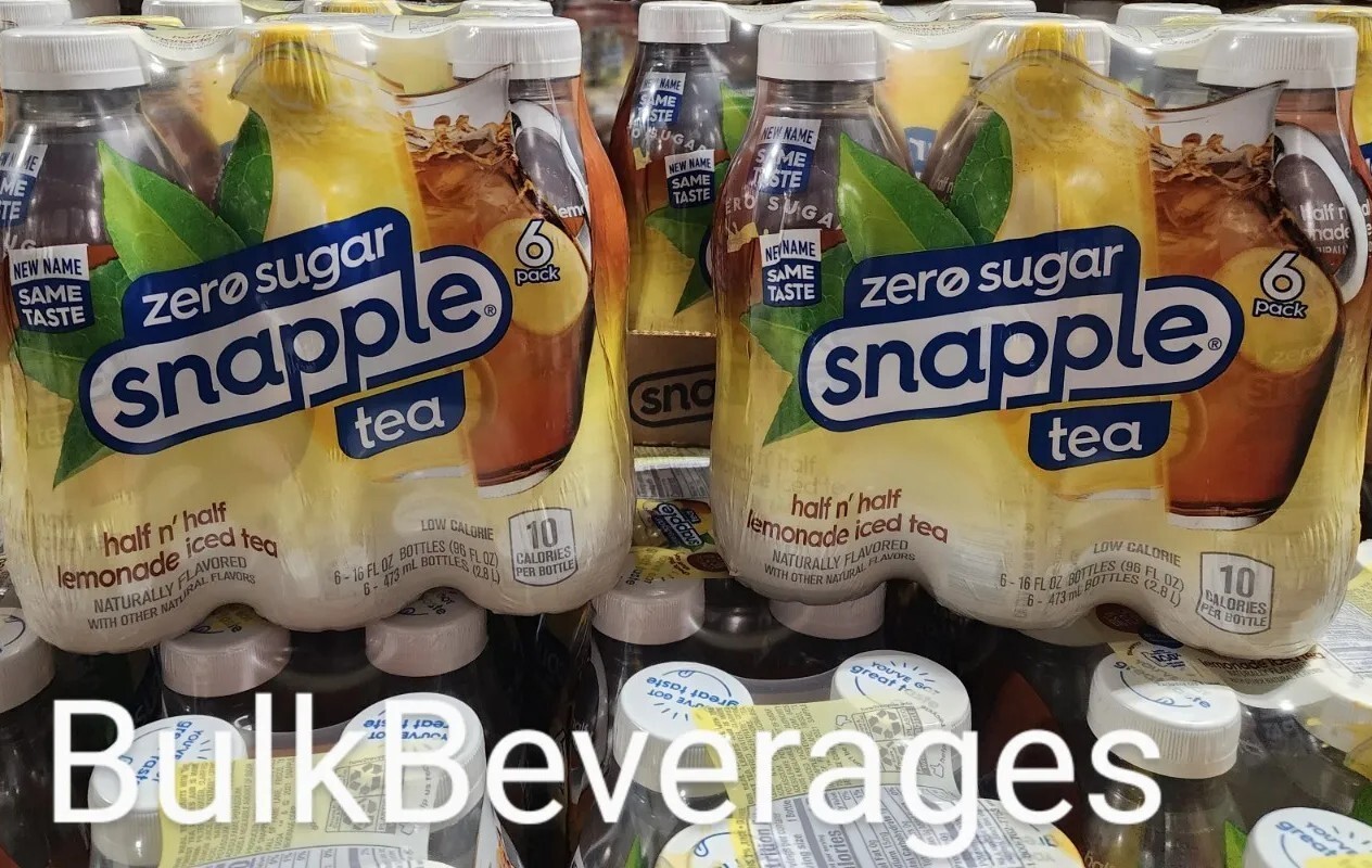 Snapple 16oz Zero Sugar Half & Half Iced Tea Lemonade (Pack Of 6) Diet
