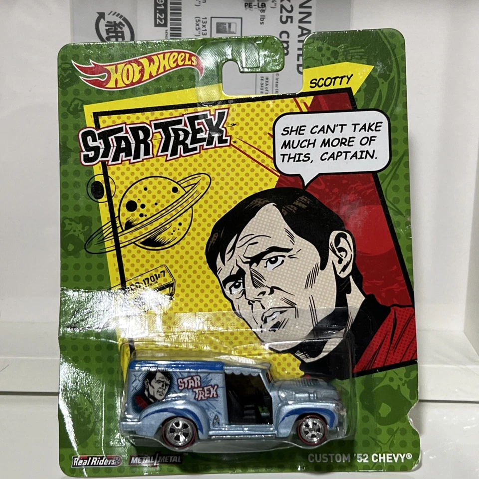 Hot Wheels Die-Cast Complete Set 6 X Star Trek Metal Model Real Riders Cars - Image 4 of 4