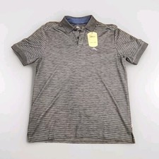 Tommy Bahama Men s Polo Striped S/S Coal Gray Size Small