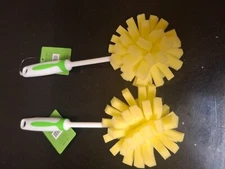 2 Scrub Buddies Dish Cleaning Sponges, green/Yellow