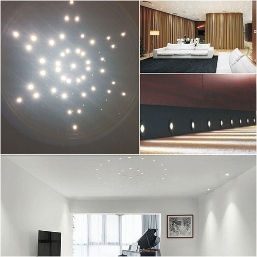2Pcs 3w LED Recessed Small Cabinet Mini Spot Lamp Ceiling Downlight Kit Fixture - Picture 3 of 12