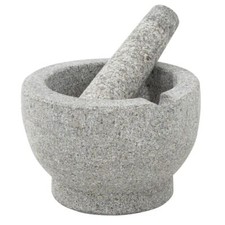 M&ouml;rser mit St&ouml;&szlig;el Reibe Zerkleinerer Gew&uuml;rz M&uuml;hle aus Granit