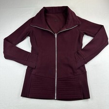 Lululemon Heathered Core Burgundy Radiant Jacket Size 6
