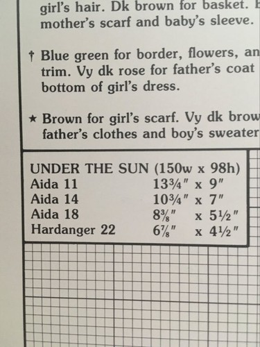 Leisure Arts UNDER THE SUN #681 ~Country Folk counted cross stitch pattern chart - Picture 4 of 4