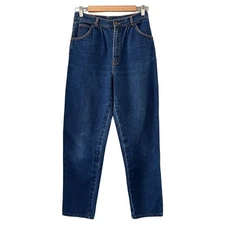 Vintage PS Gitano Denim High Rise Mom Jeans Dark Blue womens Size 12 waist 27”