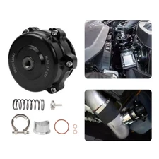 Universal 50mm Blow Off Valve BOV Q Typer BV50 6 PSI+18PSI Springs Black