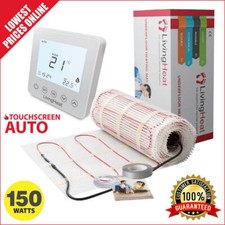 Underfloor Heating Under Tile Mat 150w/m2 & LT5 Touchscreen Thermostat 3 Colours