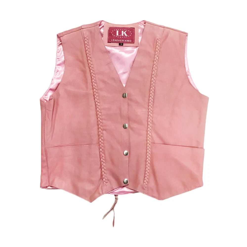 Pink motorcycle deals vest