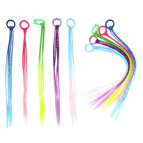 10 Pcs Unique Ponytail Extension Synthetic for Women Women's Girl Child