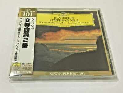 Bernstein Vienna Phil CD Sibelius Symphony No.2 Live in Vienna 1986 Japan Obi