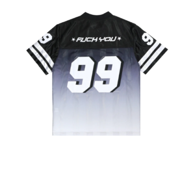FTP F.U. Football Jersey FuckThePopulation Size 3XL Black Gradient