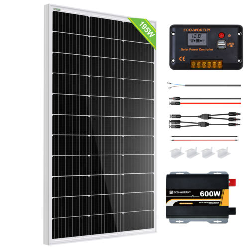 <!--F#f_0-->195W 390W 780W Watt 12Volt Solar Panel Kit 50/100Ah Lithium Battery RV Off Grid<!--F/-->