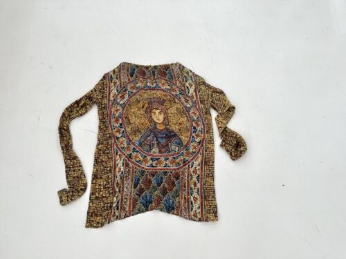 Dolce Gabbana Byzantine-style silk mosaic printed blouse IT44 - Picture 2 of 3