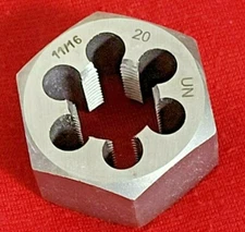 11/16-20 NS x 1-7/16" Hex CS Hex Die Rethreading A-1 416-04420 8N Steering 