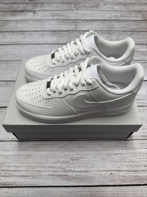 #ad NEW Nike Air Force 1 Low Triple White ‘07 MEN AND WOMEN SIZES US 7 12 $69.99