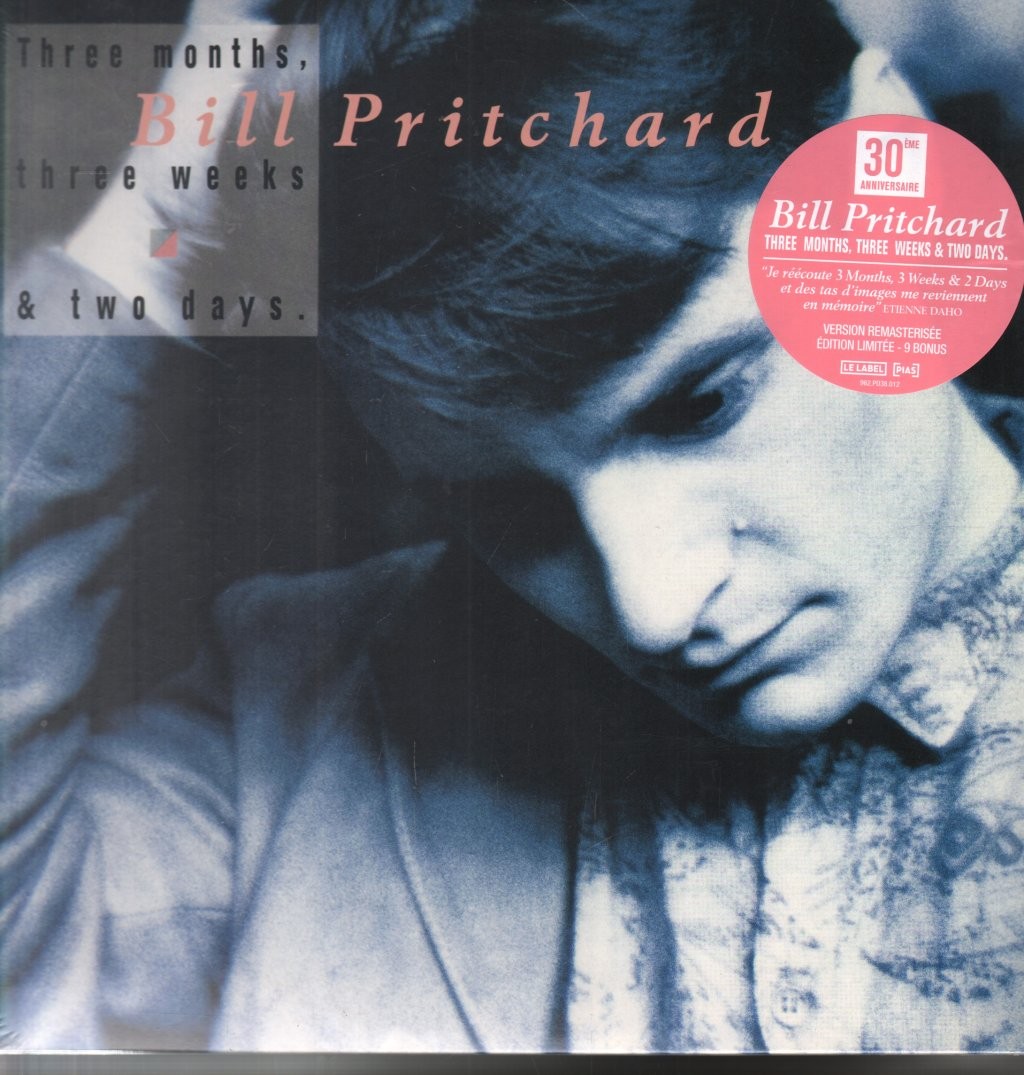 Bill Pritchard Three Months Three Weeks & Two Days double LP vinyl France [pias