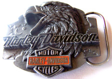 Harley Davidson Vintage 1992 Siskiyou American Eagle P-88 USA Belt Buckle
